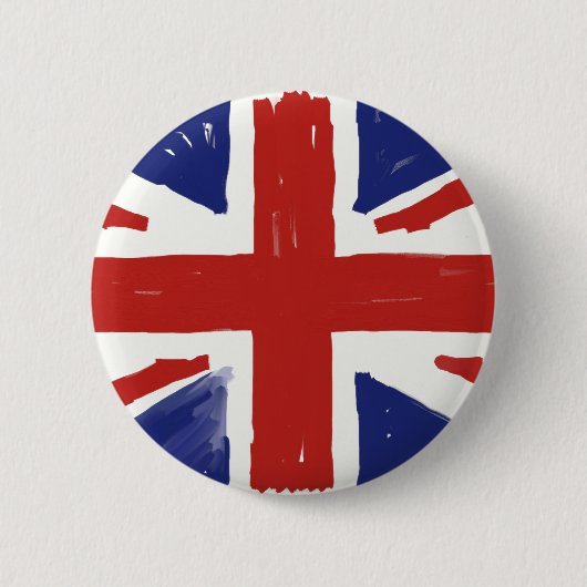 Scruffy Union Jack Ronde Button 5,7 Cm (Voorkant)