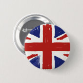 Scruffy Union Jack Ronde Button 5,7 Cm (Voorkant /achterkant)
