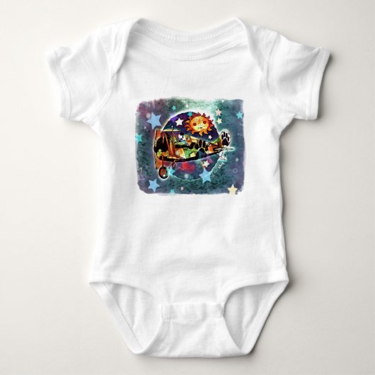 ScruffyMug Origineel Ontwerp Baby Bodysuit (Voorkant)