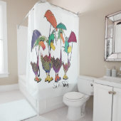 ScruffyMugArtGallery Rideau de douche (En situation)