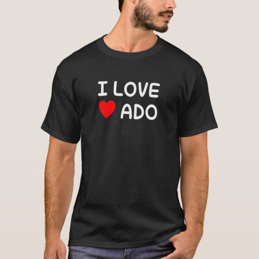 Scrum Agile DevOps Project Lood I Love ADO T-shirt (Voorkant)