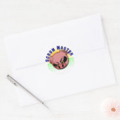 Scrum Master - Agile Scrum Master Pig Ronde Sticker (Envelop)