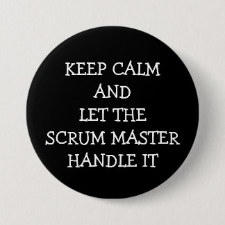 Scrum master ronde button 7,6 cm