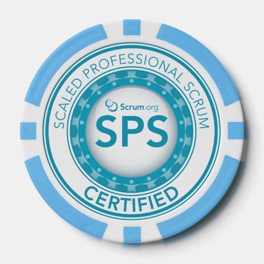 Scrum.org Poker Chip - SPS gecertificeerd (Voorkant)