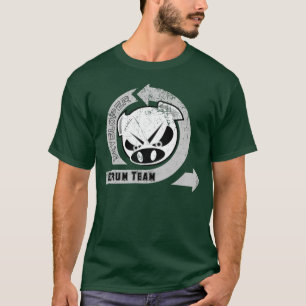 Scrumontwikkelaar - scrum team met varkens en hand t-shirt