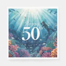 Scuba 50e verjaardag onderwater verjaardagskaart