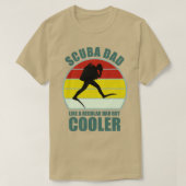 Scuba als een gewone vader, maar koeler 1 t-shirt (Design voorkant)