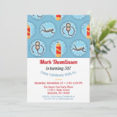 Scuba Anniversaire Invitation Plongée Drapeau (Debout devant)