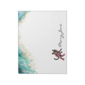 Scuba Cat Diving for Pink Lovers Notitieblok (Gedraaid)