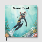 Scuba Cat Diving Under the Sea Gastenboek (Voorkant)