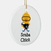 Scuba Chick Ornament (Rechts)