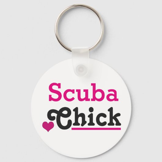 Scuba Chick Sleutelhanger (Voorkant)