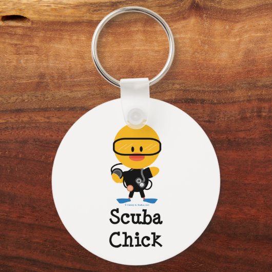 Scuba Chick Sleutelhanger (Voorkant)