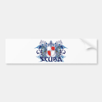 SCUBA CREST BUMPERSTICKER