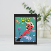 Scuba Dick Briefkaart (Staand voorkant)