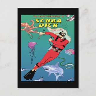 Scuba Dick Briefkaart