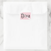SCUBA Diva Ronde Sticker (Tas)
