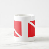 SCUBA Dive Flag Koffiemok (Center)