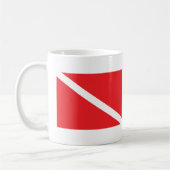 SCUBA Dive Flag Koffiemok (Links)