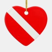 Scuba Dive Flag Ornament (Voorkant)