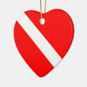 Scuba Dive Flag Ornament (Links)