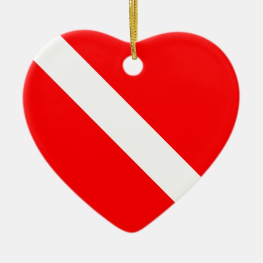 Scuba Dive Flag Ornament (dubbelzijdig) (Voorkant)