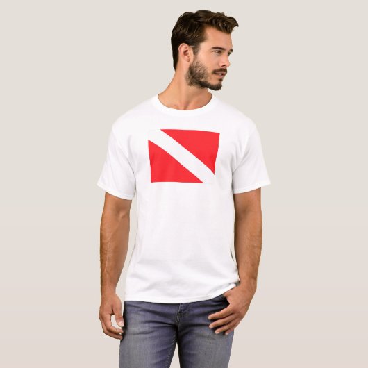 Scuba Dive Flag Shirt (Voorkant volledig)