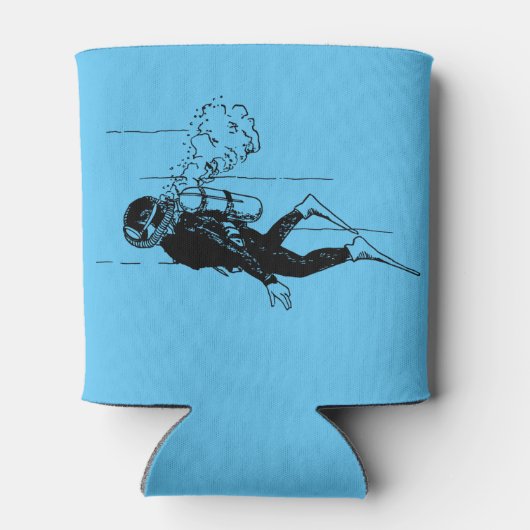 Scuba Diver Blikjeskoeler (Achterkant)