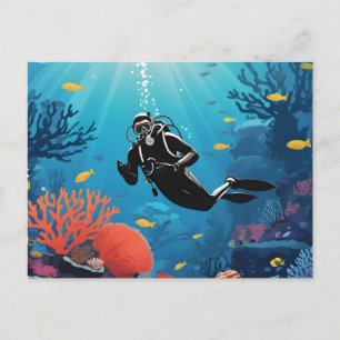 Scuba Diver Briefkaart