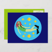 Scuba Diver Briefkaart (Voorkant / Achterkant)