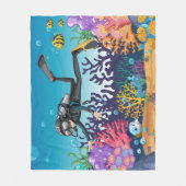Scuba Diver fleece dekens (Voorkant)
