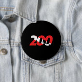 Scuba Diver Gift - 200th Dive - Diver Down Diving Ronde Button 4,0 Cm (In situ)