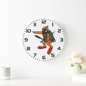 Scuba Diver in Orange Wetsuit Pointing Grote Klok (Huis)