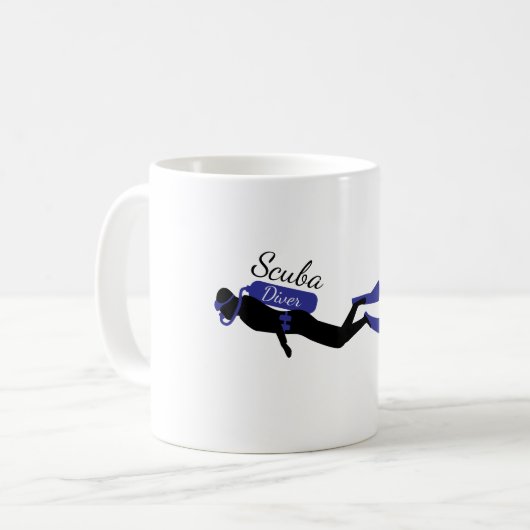 Scuba Diver Koffiemok (Voorkant links)