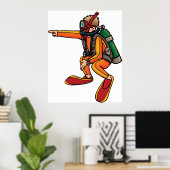 Scuba Diver Poster (Thuiskantoor)