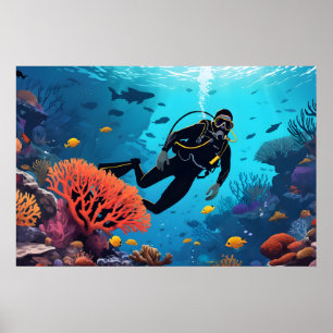Scuba Diver Poster