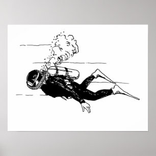 Scuba Diver Poster