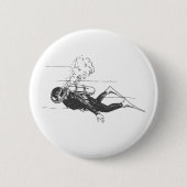 Scuba Diver Ronde Button 5,7 Cm (Voorkant)