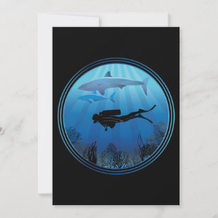 Scuba Diver Shark Diving
