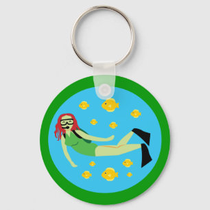 Scuba Diver Sleutelhanger