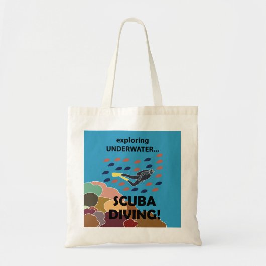 Scuba Diver Tote Bag (Voorkant)
