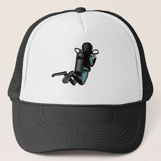 Scuba Diver Trucker Pet (Voorkant)