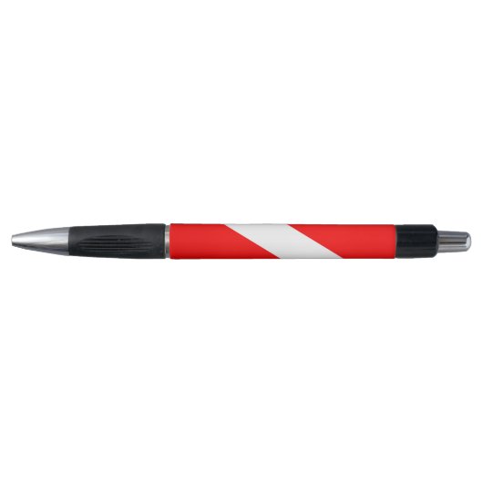 scuba divers markeren rood diagonaal duvelsymbool pen (Voorkant)