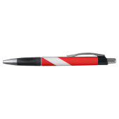 scuba divers markeren rood diagonaal duvelsymbool pen (Bovenkant)