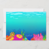 Scuba Diver's Paradise Invitation Kaart (Achterkant)