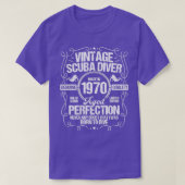 Scuba Diving Birthday Idea 1970 Scuba Diver T-shirt (Design voorkant)