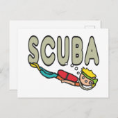 Scuba Diving Briefkaart (Voorkant / Achterkant)