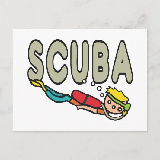 Scuba Diving Briefkaart (Voorkant)