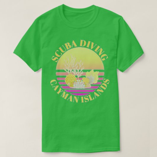 Scuba Diving Cayman Islands T-shirt (Design voorkant)