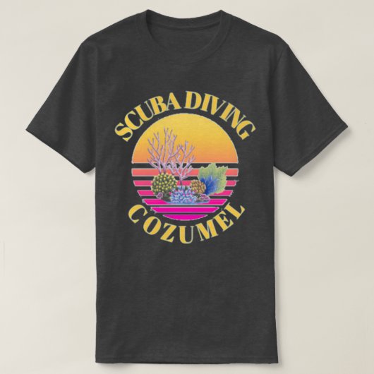 Scuba Diving Cozumel T-shirt (Design voorkant)